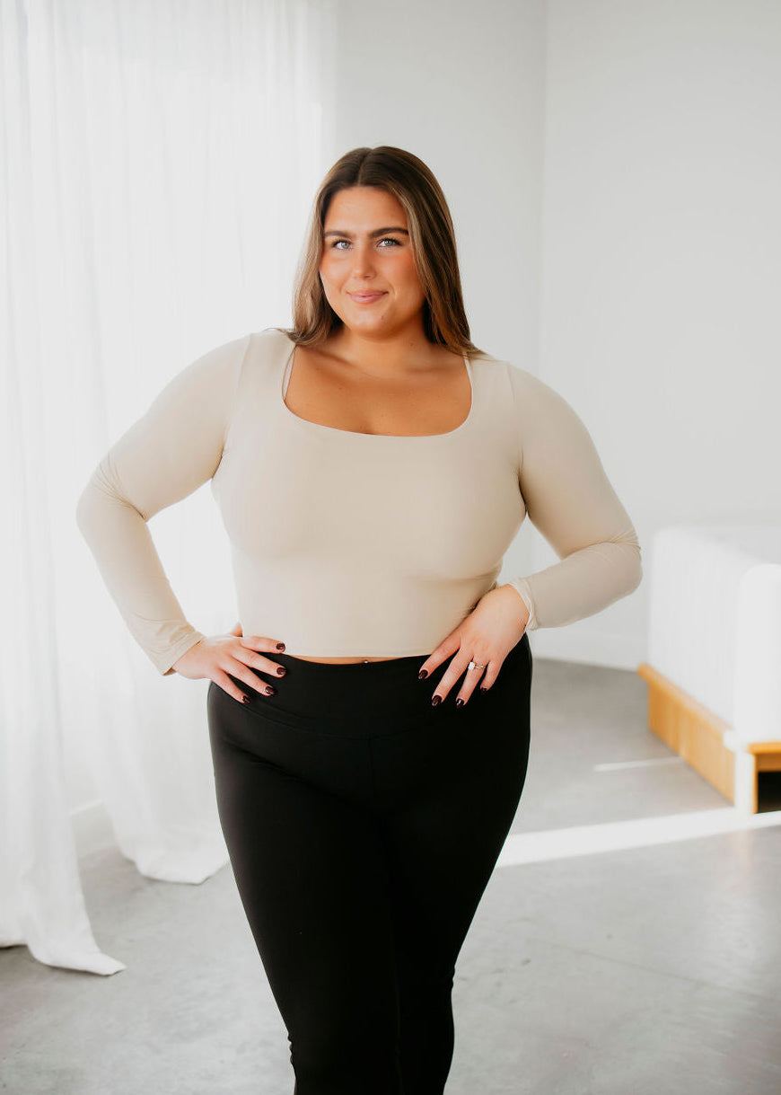 Veda Square Neck Seamless Top by Lily & Lottie