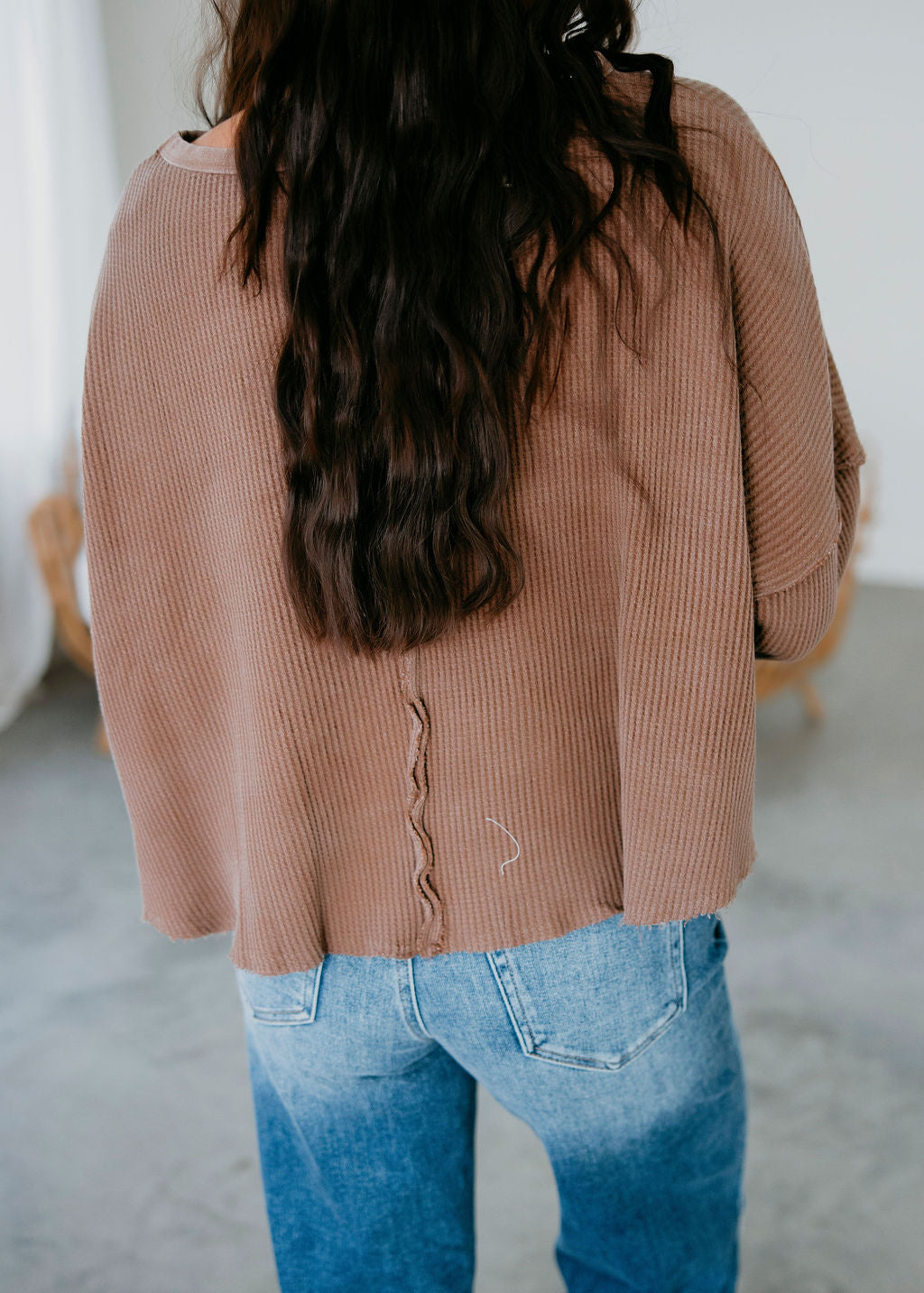 Addy Waffle Knit Top