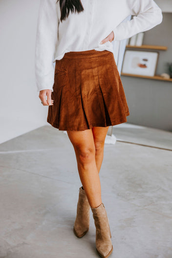 Clarah Corduroy Mini Skirt