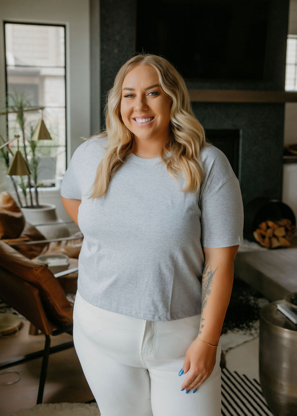 Chloe Crop Tee by Lily & Lottie