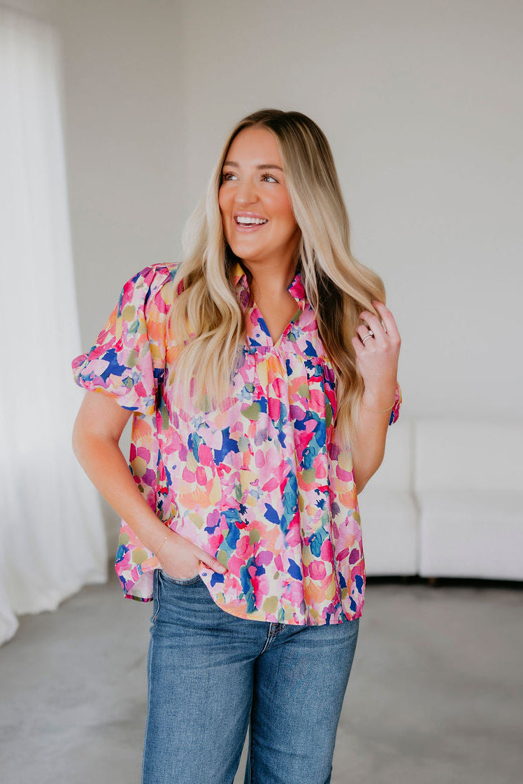 Raena Printed Blouse