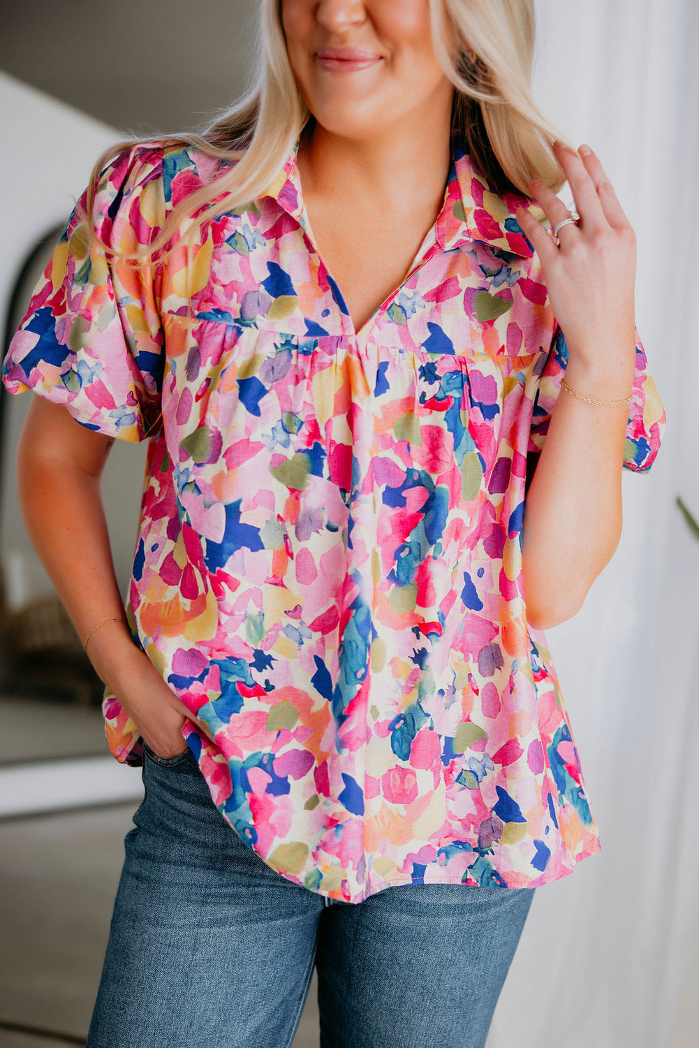 Raena Printed Blouse