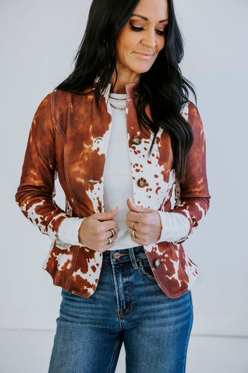 Hutch Cow Print Blazer