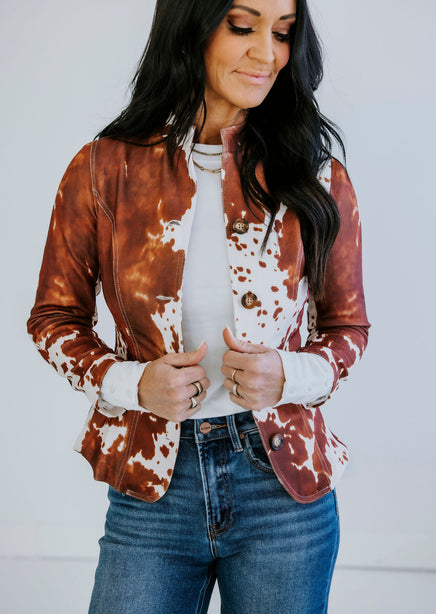 Hutch Cow Print Blazer product view