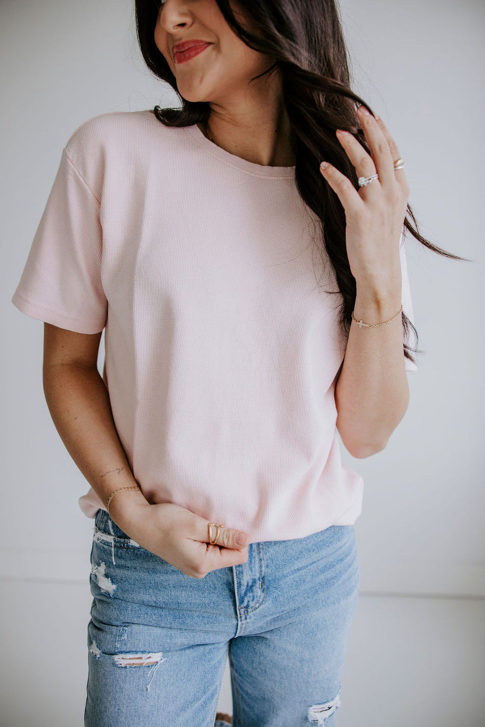 Westin Waffle Tee by Lily and Lottie