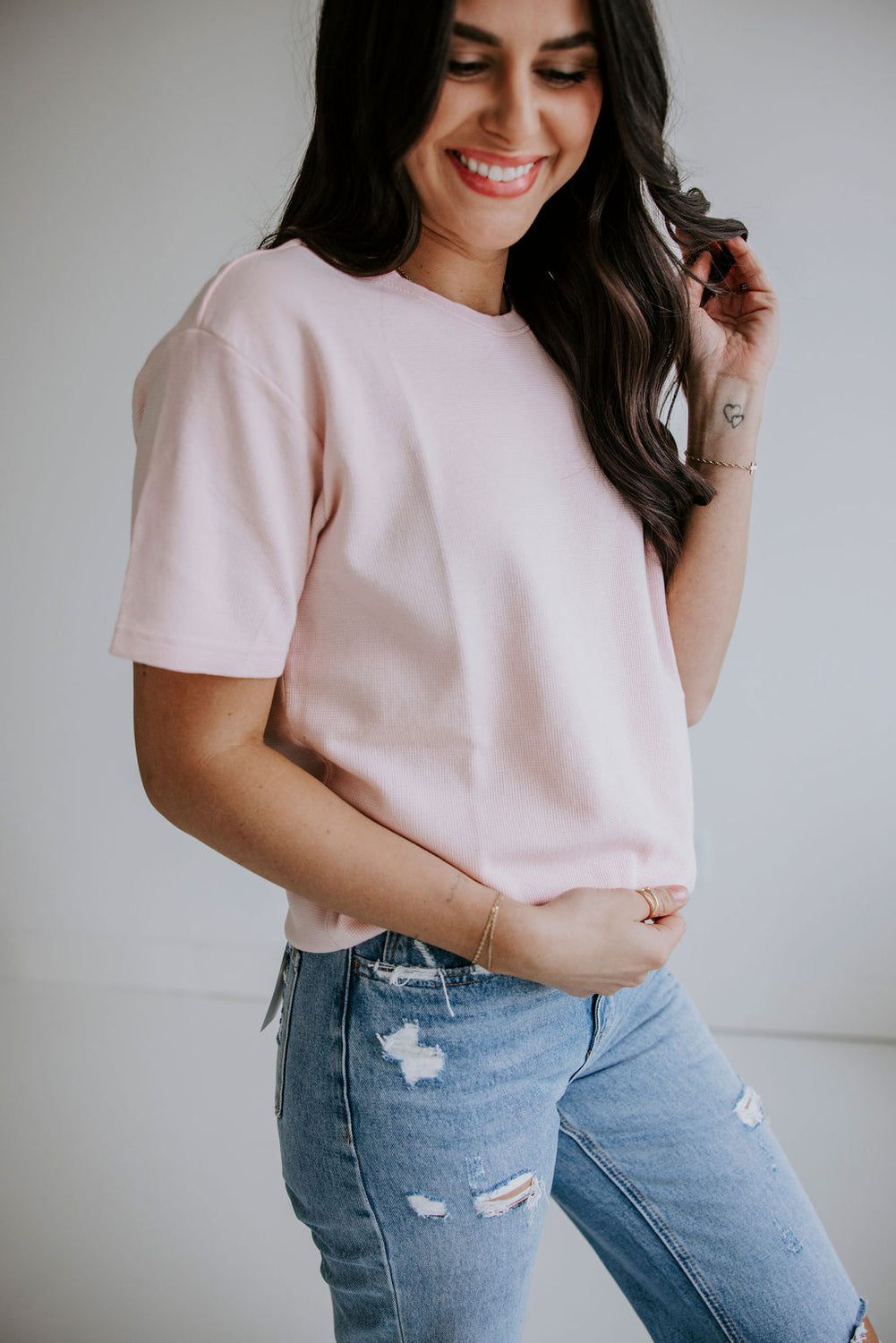 Westin Waffle Tee by Lily and Lottie