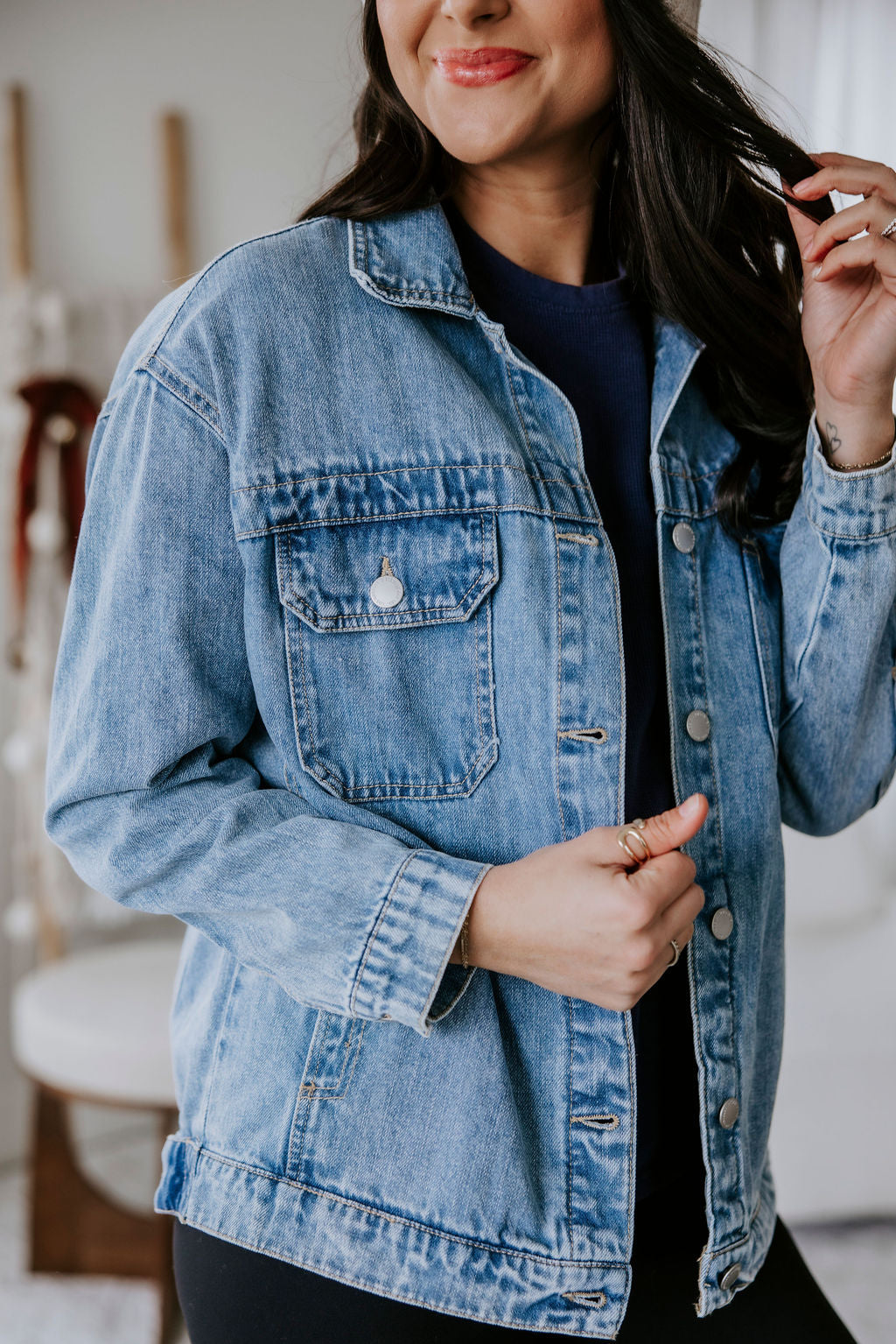 image of Hayden Oversized Denim Jacket