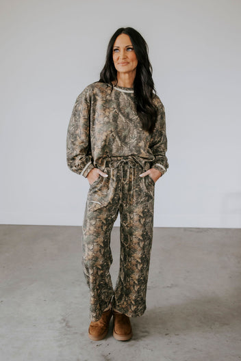 Sylvie Camo Sweatpant Set