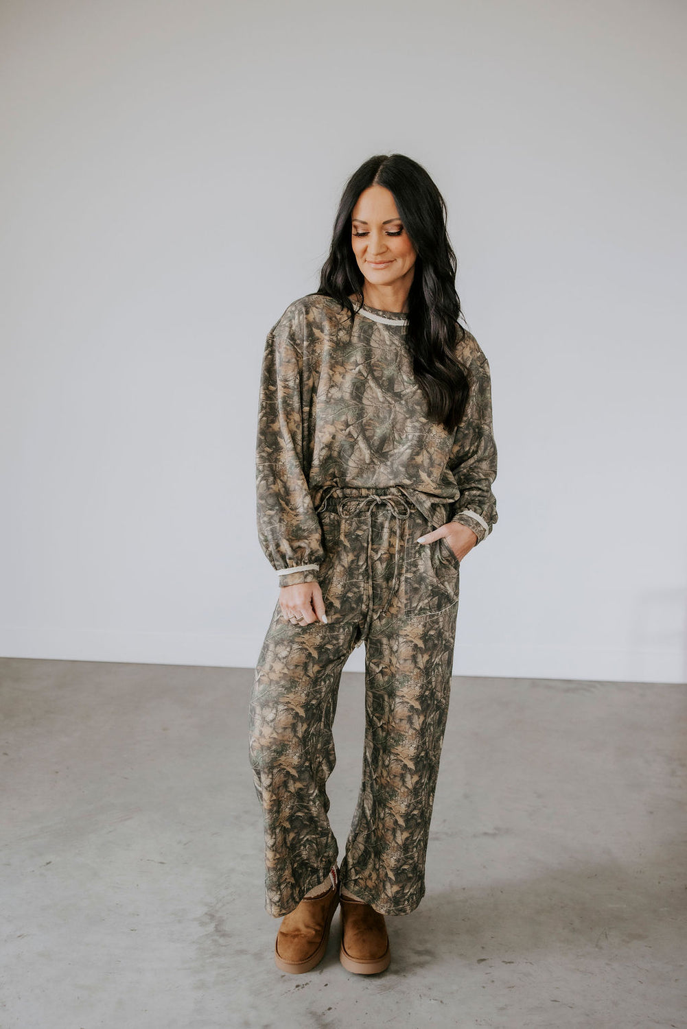 Sylvie Camo Sweatpant Set