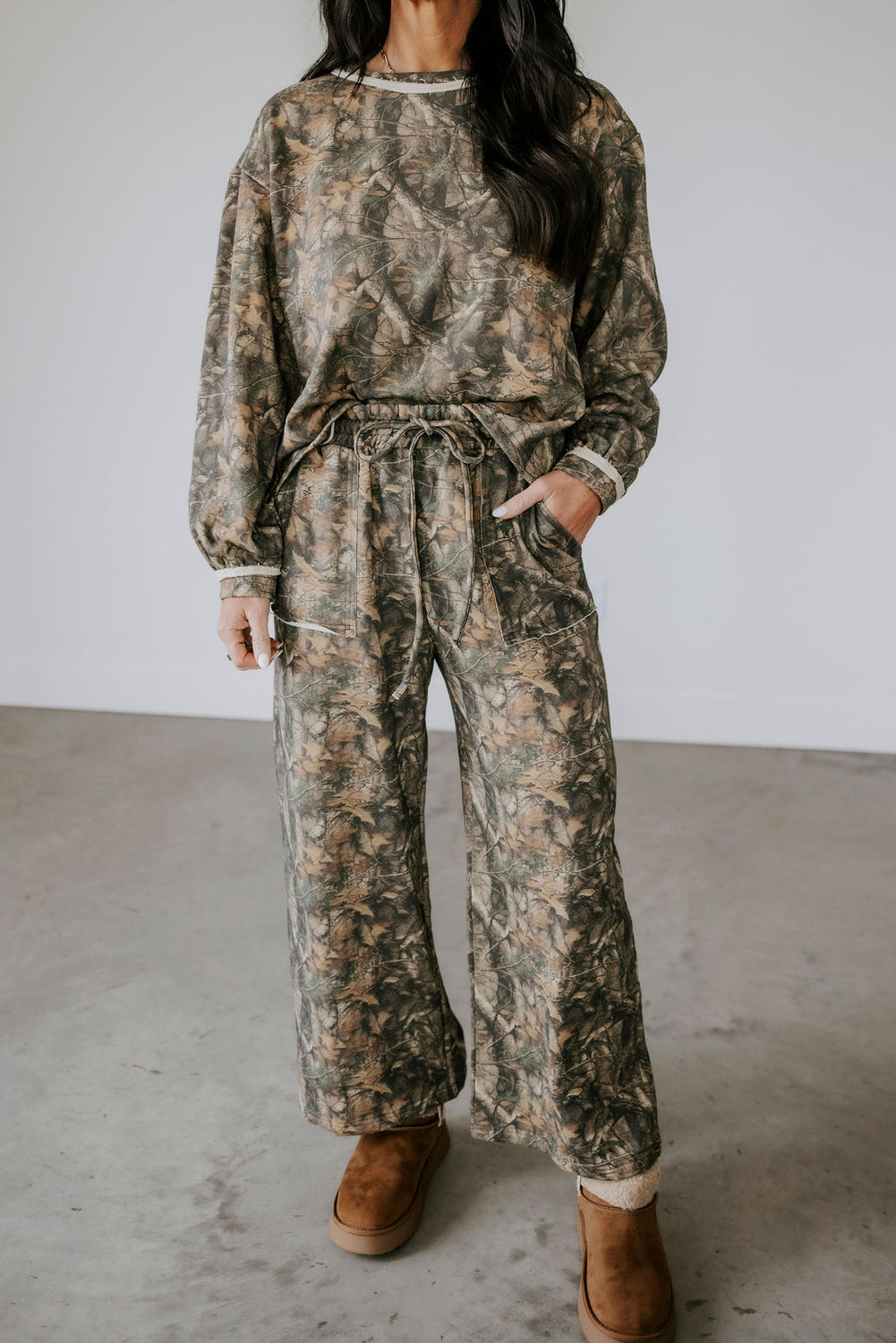 Sylvie Camo Sweatpant Set