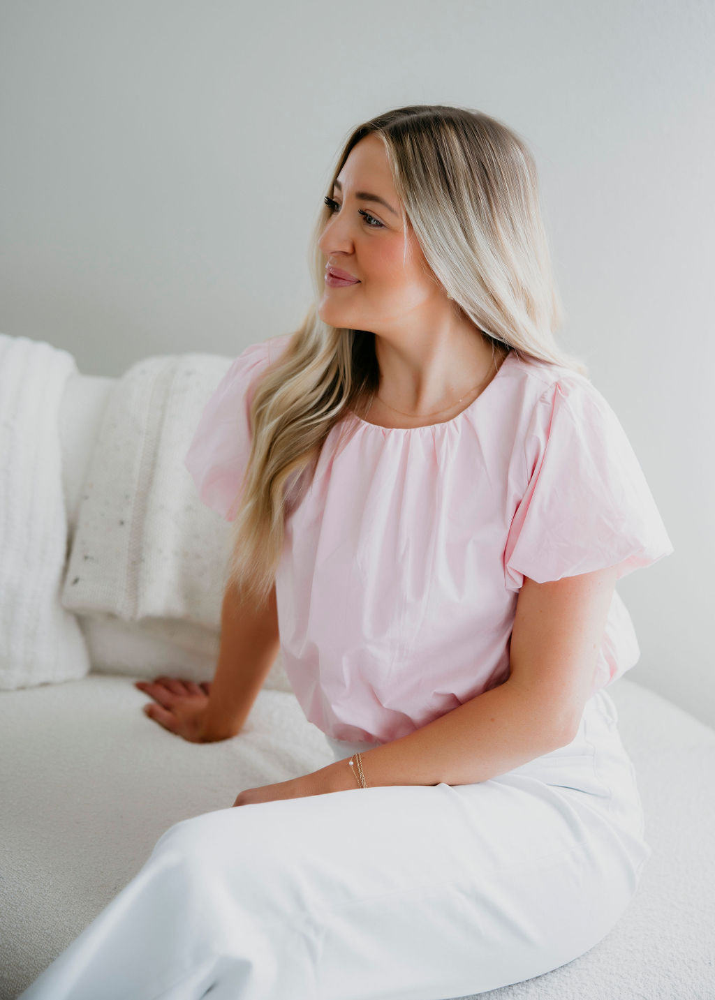 Ryen Bubble Hem Blouse