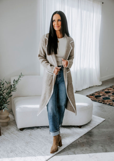 Vickie Longline Knit Jacket product view