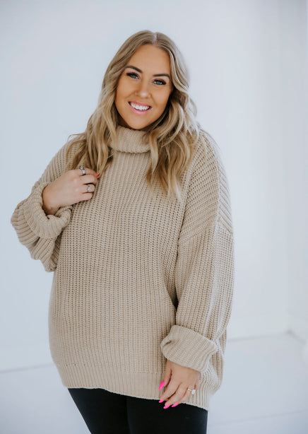 Amherst Funnel Neck Sweater by Lily and Lottie product view