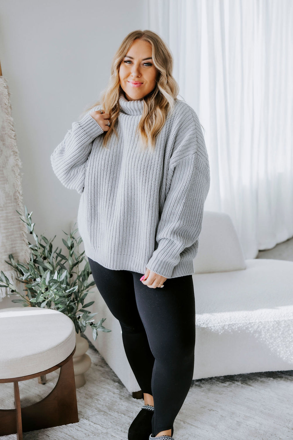 Amherst Funnel Neck Sweater by Lily and Lottie