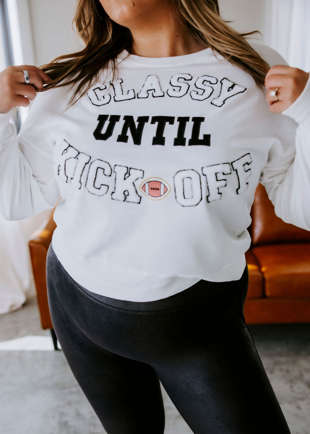 image of Classy Until Kickoff Sweatshirt