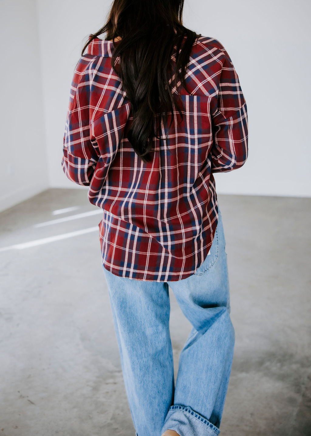 Dylan Plaid Button Down Top