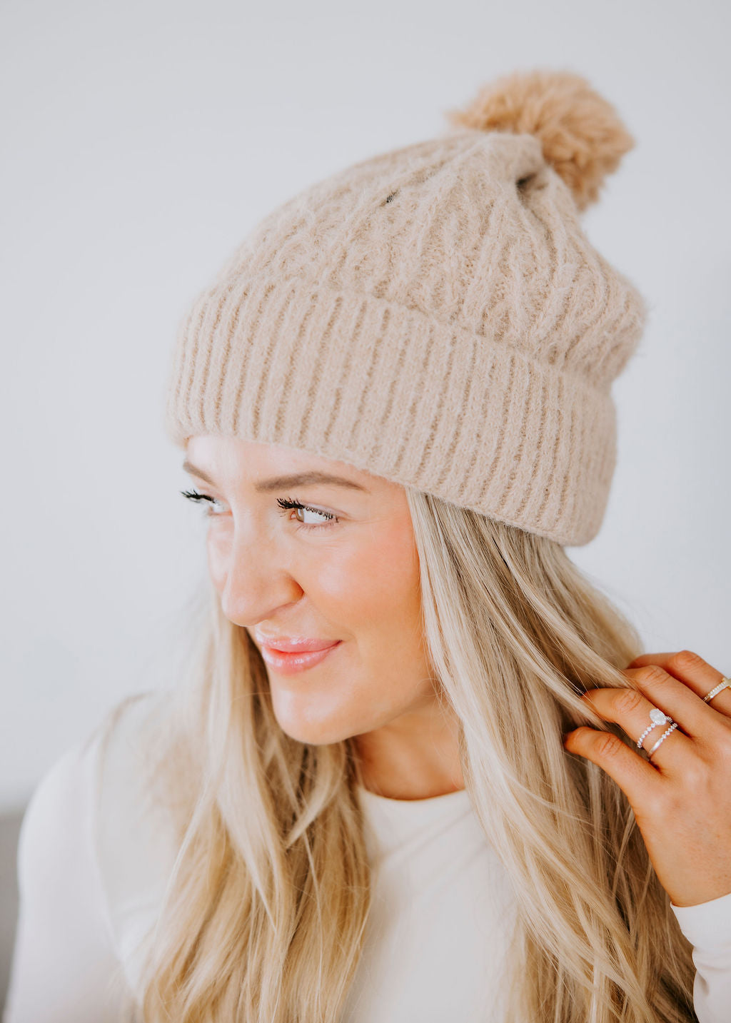 image of Warm Fuzzies Pom Beanie