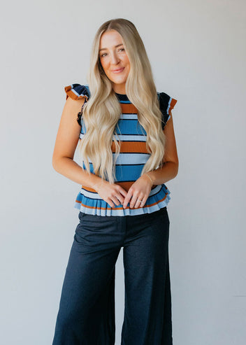 Kori Striped Knit Top