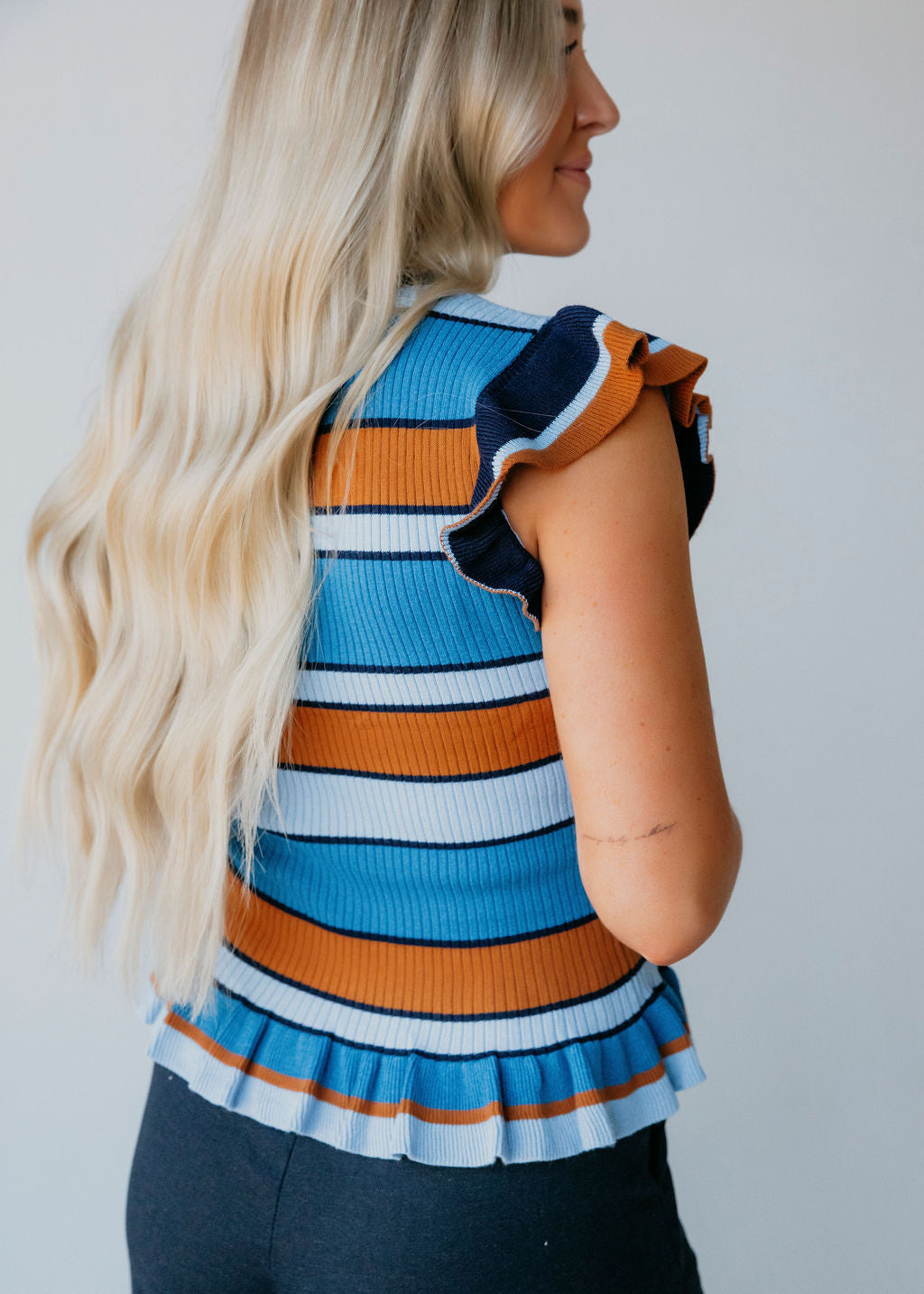 Kori Striped Knit Top