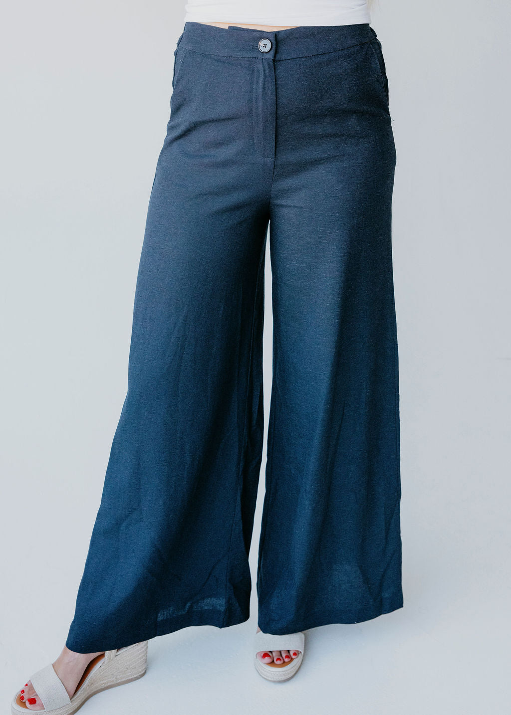 Haven Linen Wide Leg Pants
