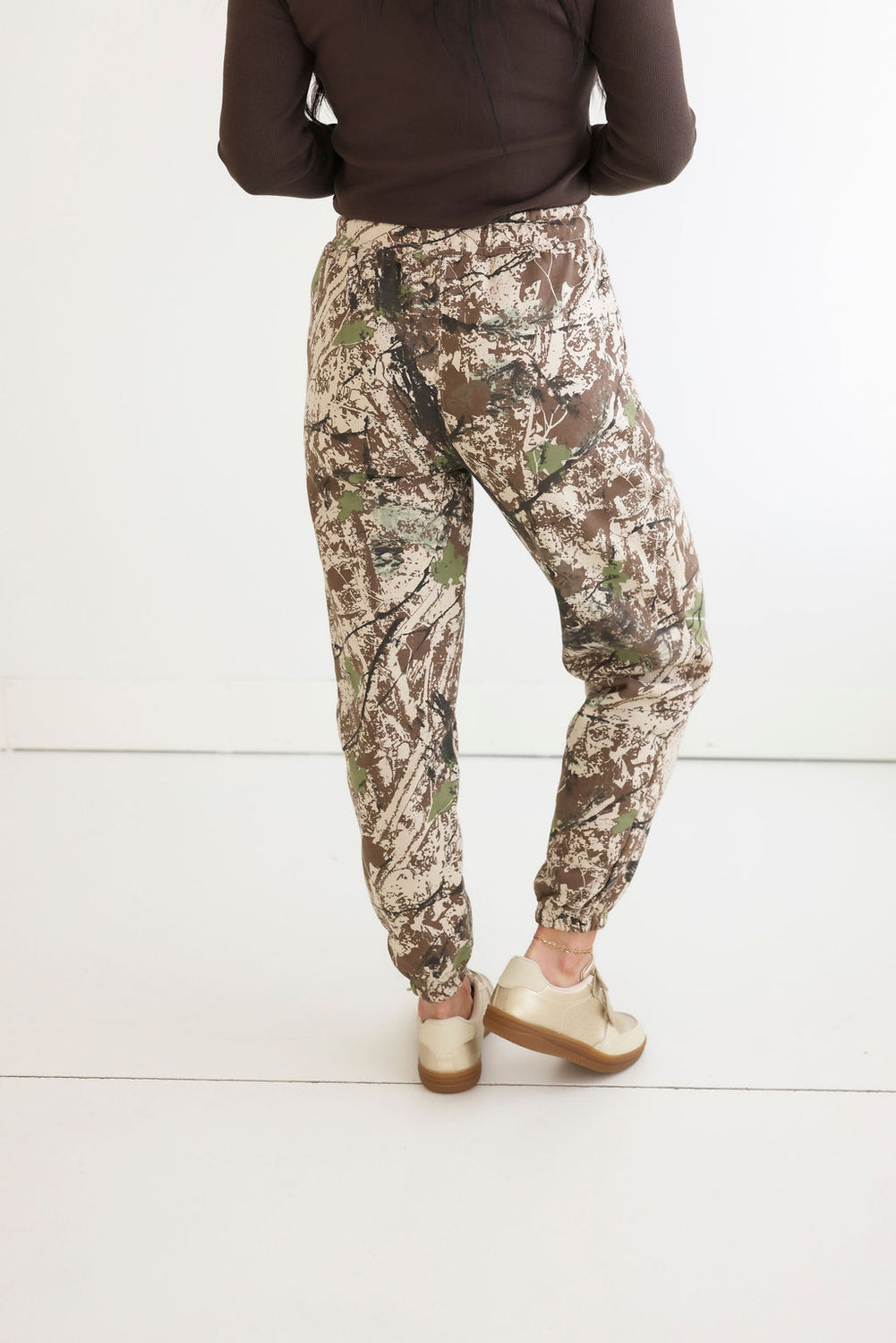 Mixed Sand Camo Joggers by Lily & Lottie