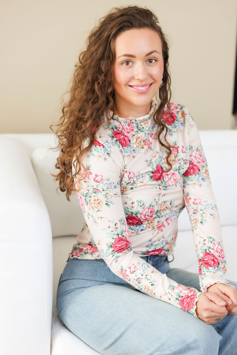 Ciara Floral Long Sleeve Top