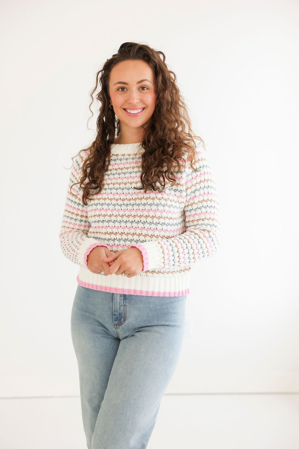image of Trish Chunky Weave Sweater