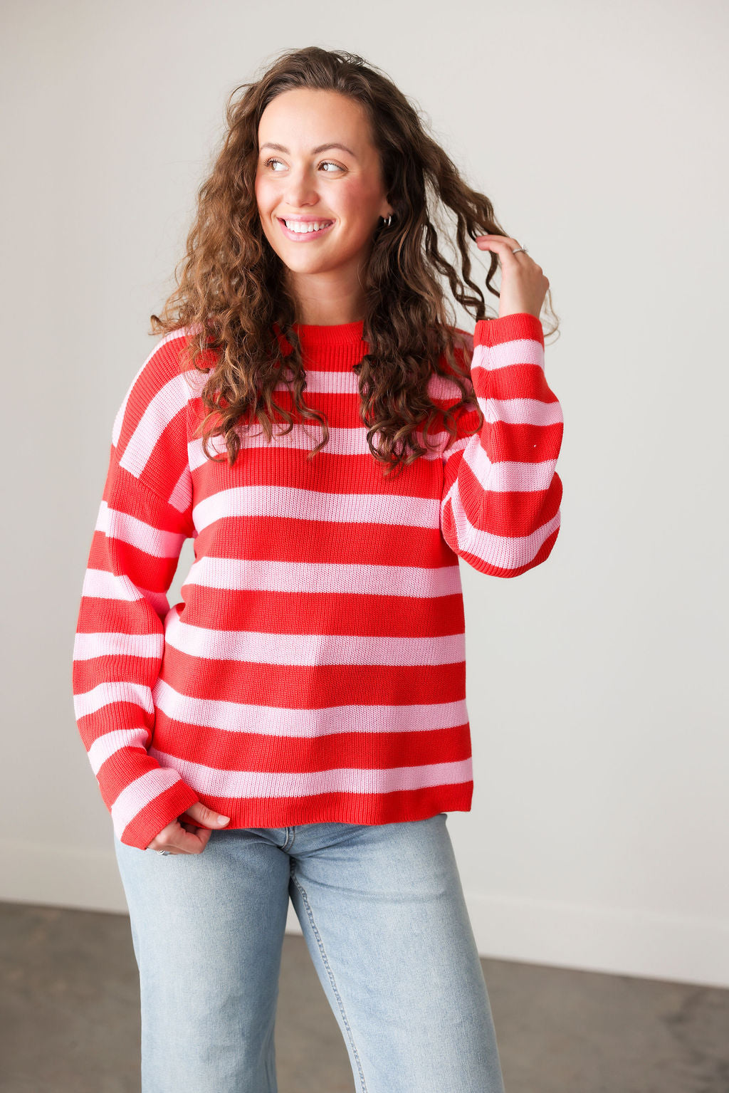 image of Kalen Striped Sweater