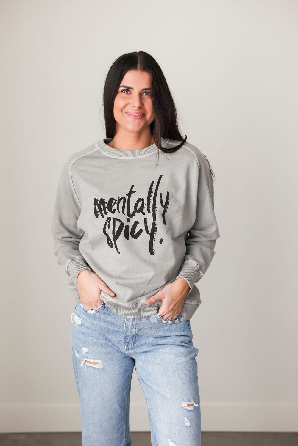 Mentally Spicy Graphic Crew