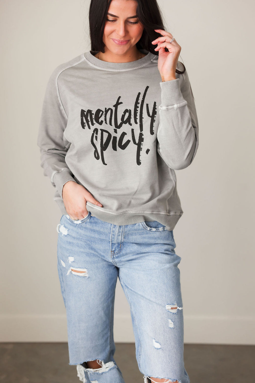 Mentally Spicy Graphic Crew