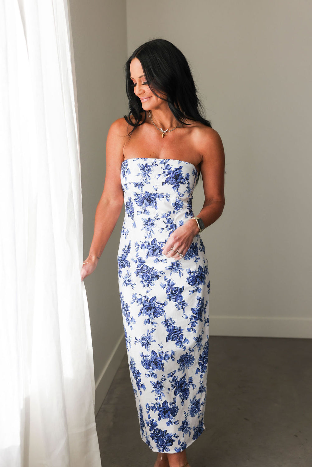 Zariah Floral Midi Dress