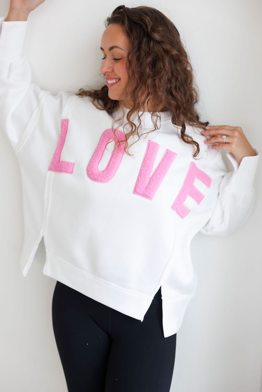 Love Exposed Seam Sweatshirt