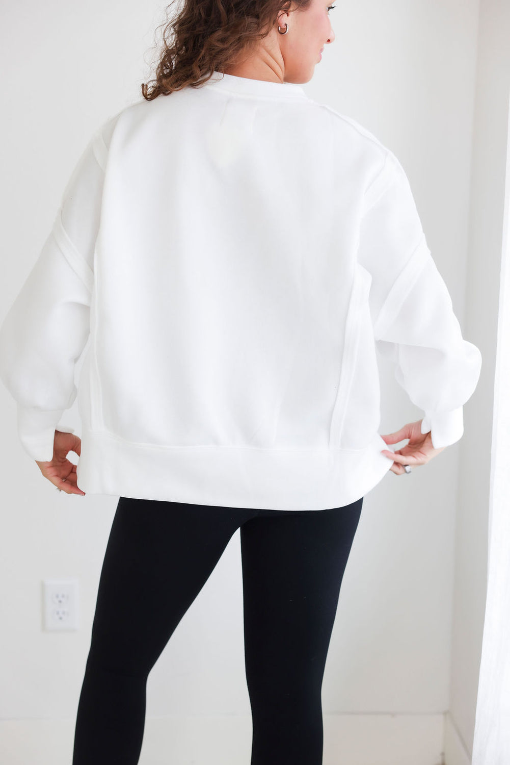 Love Exposed Seam Sweatshirt