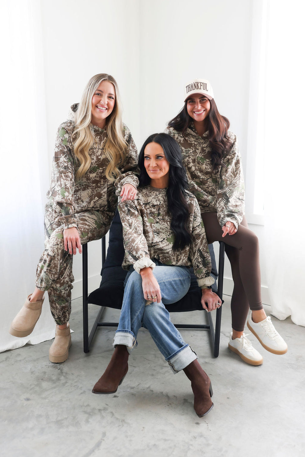 Mixed Sand Camo Crew by Lily & Lottie
