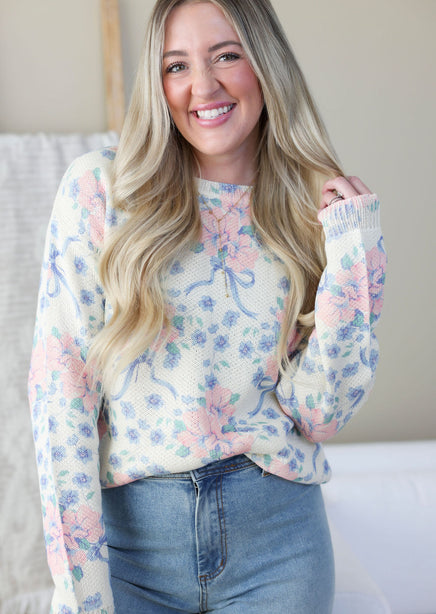 Sweet Blossom Knit Sweater product view