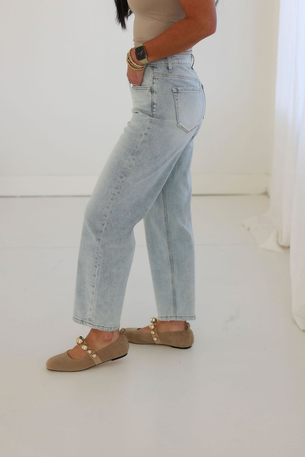 Ryah Lovervet Barrel Jean