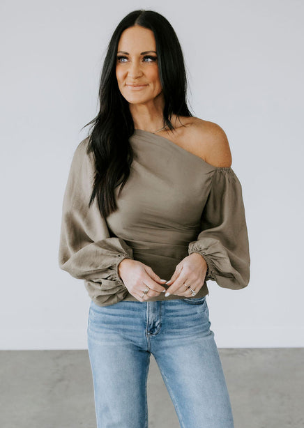Mandie One Shoulder Top product view