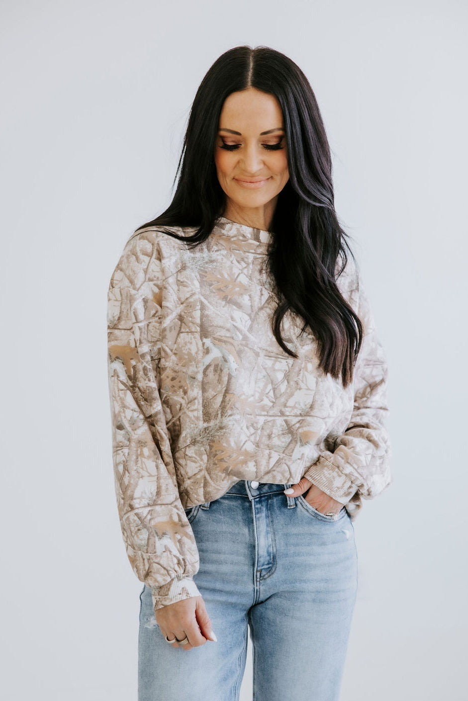 Buttercream Camo Crew by Lily & Lottie