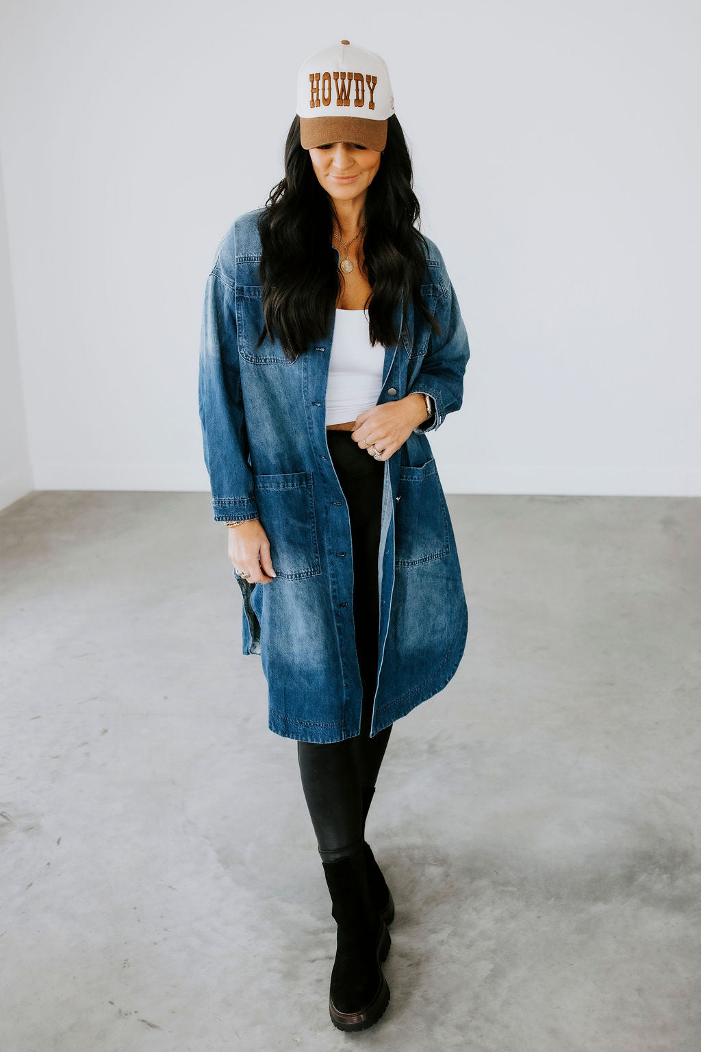 image of Kaidon Long Denim Coat