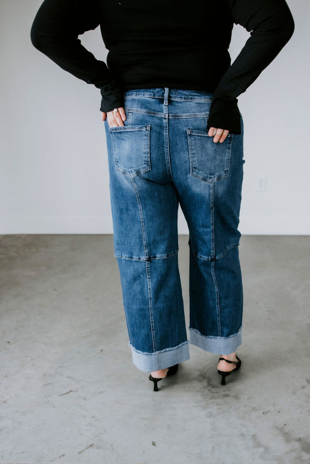 Layton Risen Cropped Wide Leg Jeans