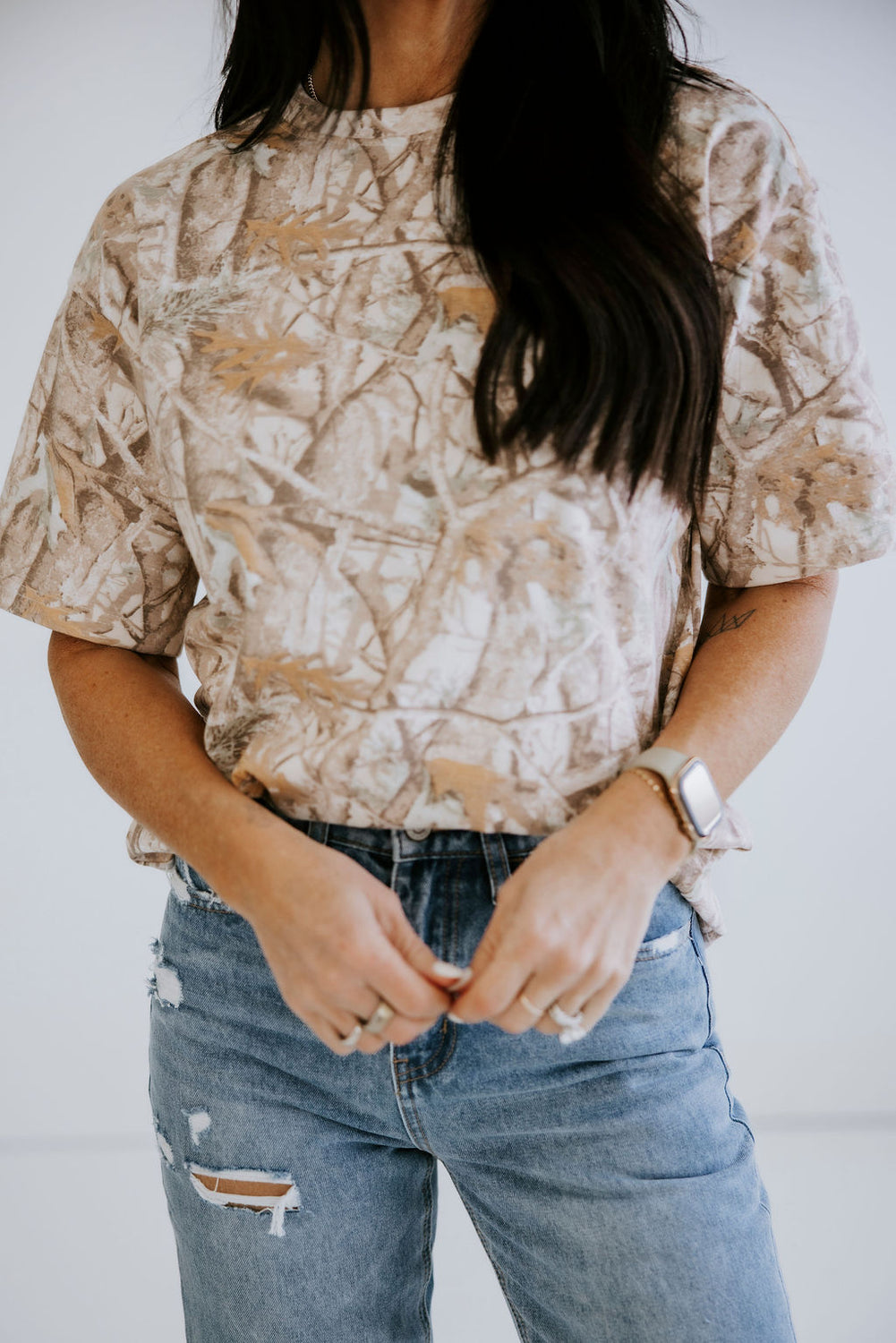 Camo Crew T-Shirt by Lily & Lottie