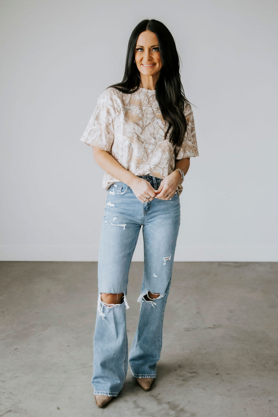 Camo Crew T-Shirt by Lily & Lottie