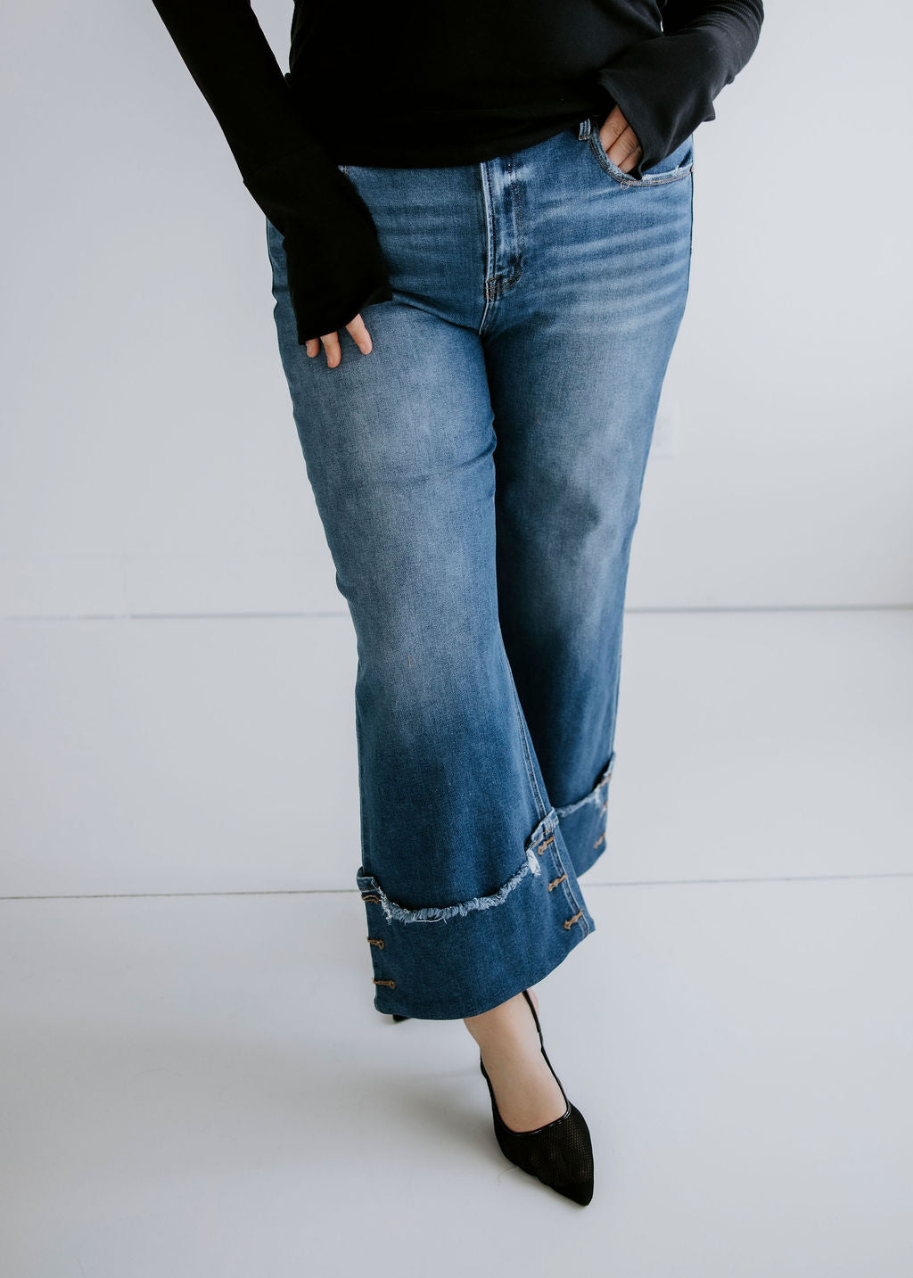 Berkleigh Risen Wide Cuffed Jeans