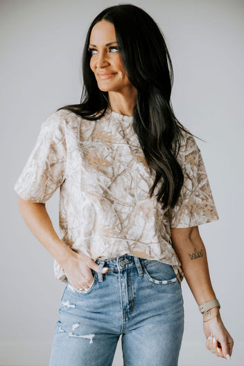 Camo Crew T-Shirt by Lily & Lottie