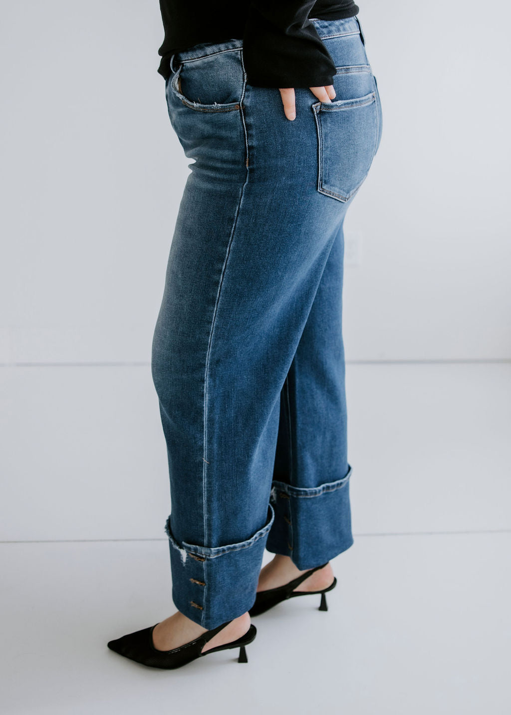 Berkleigh Risen Wide Cuffed Jeans