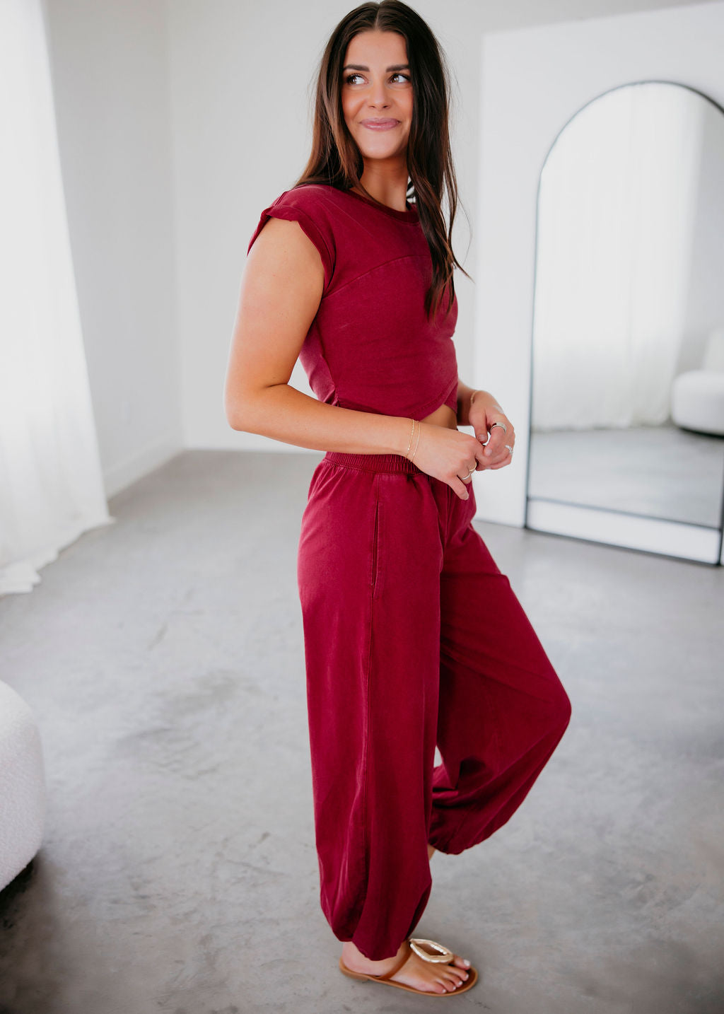 Drew Washed Wrap Top