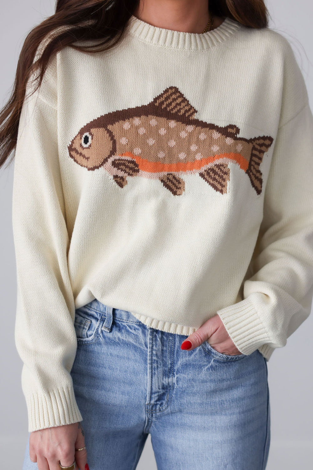Fish Knit Sweater