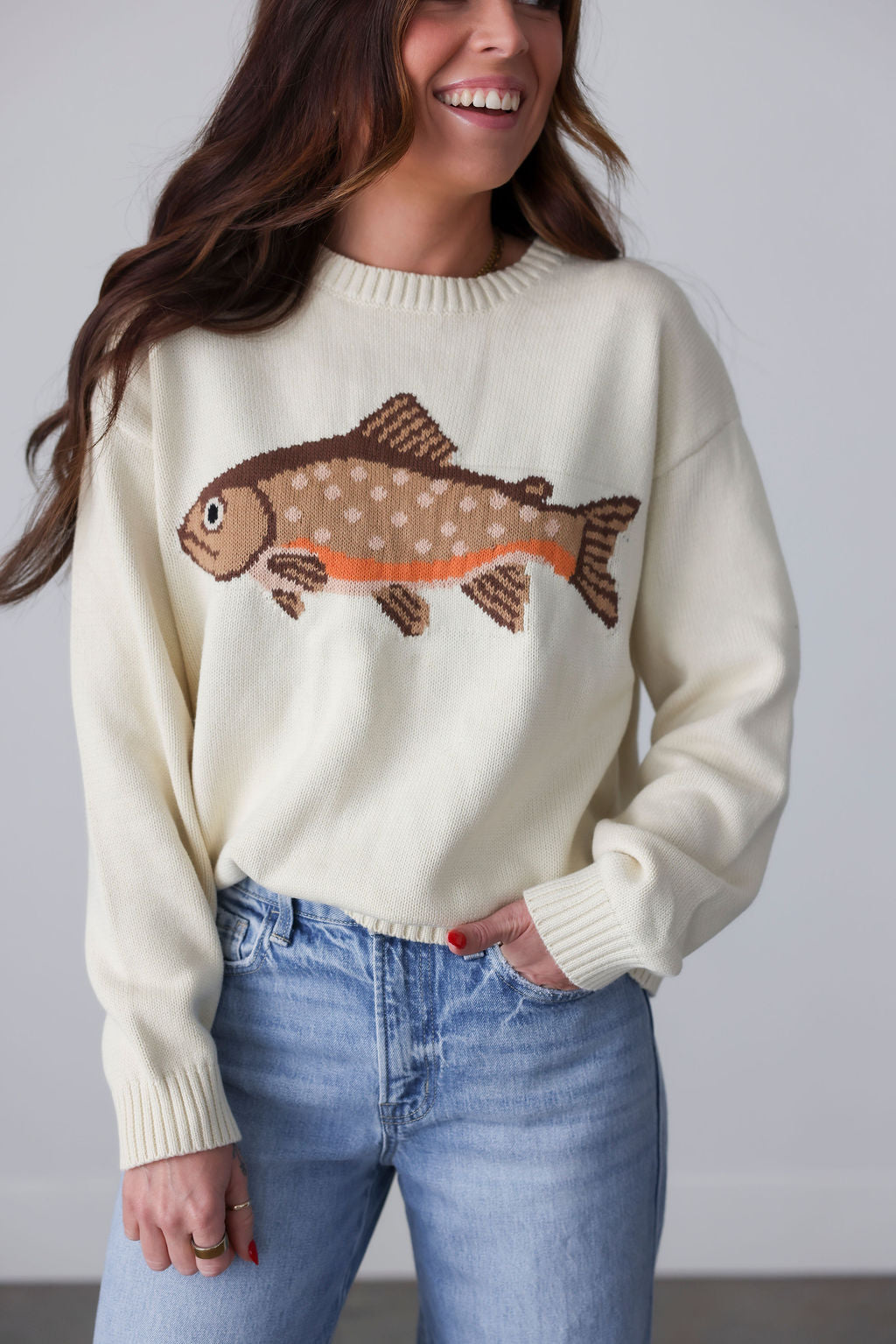 image of Fish Knit Sweater