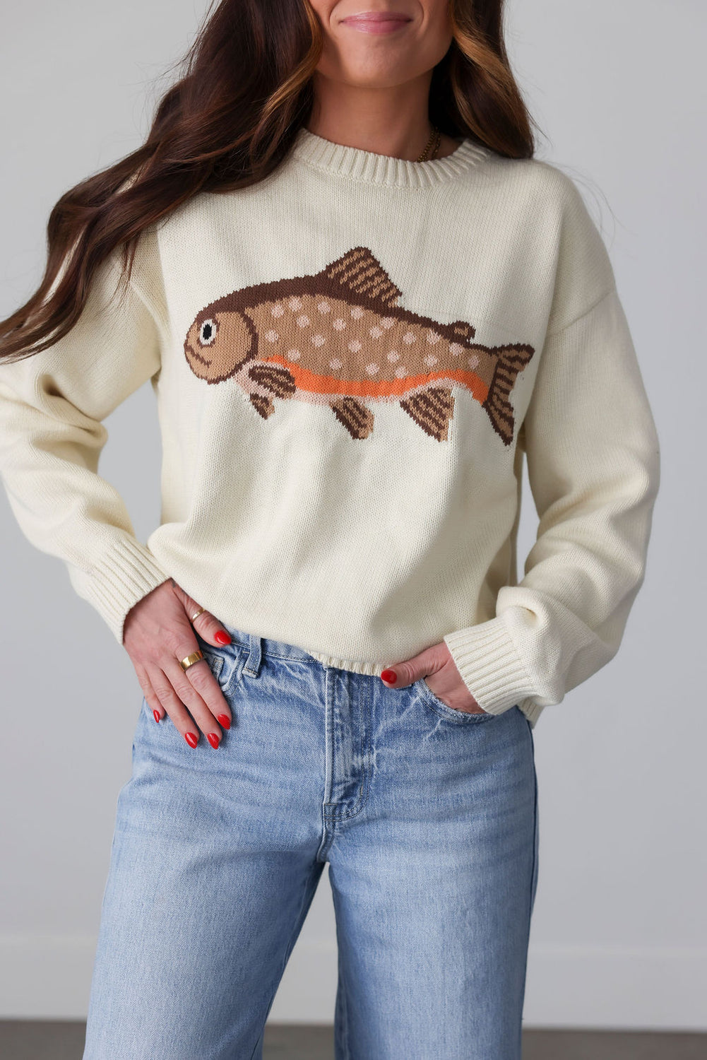 Fish Knit Sweater