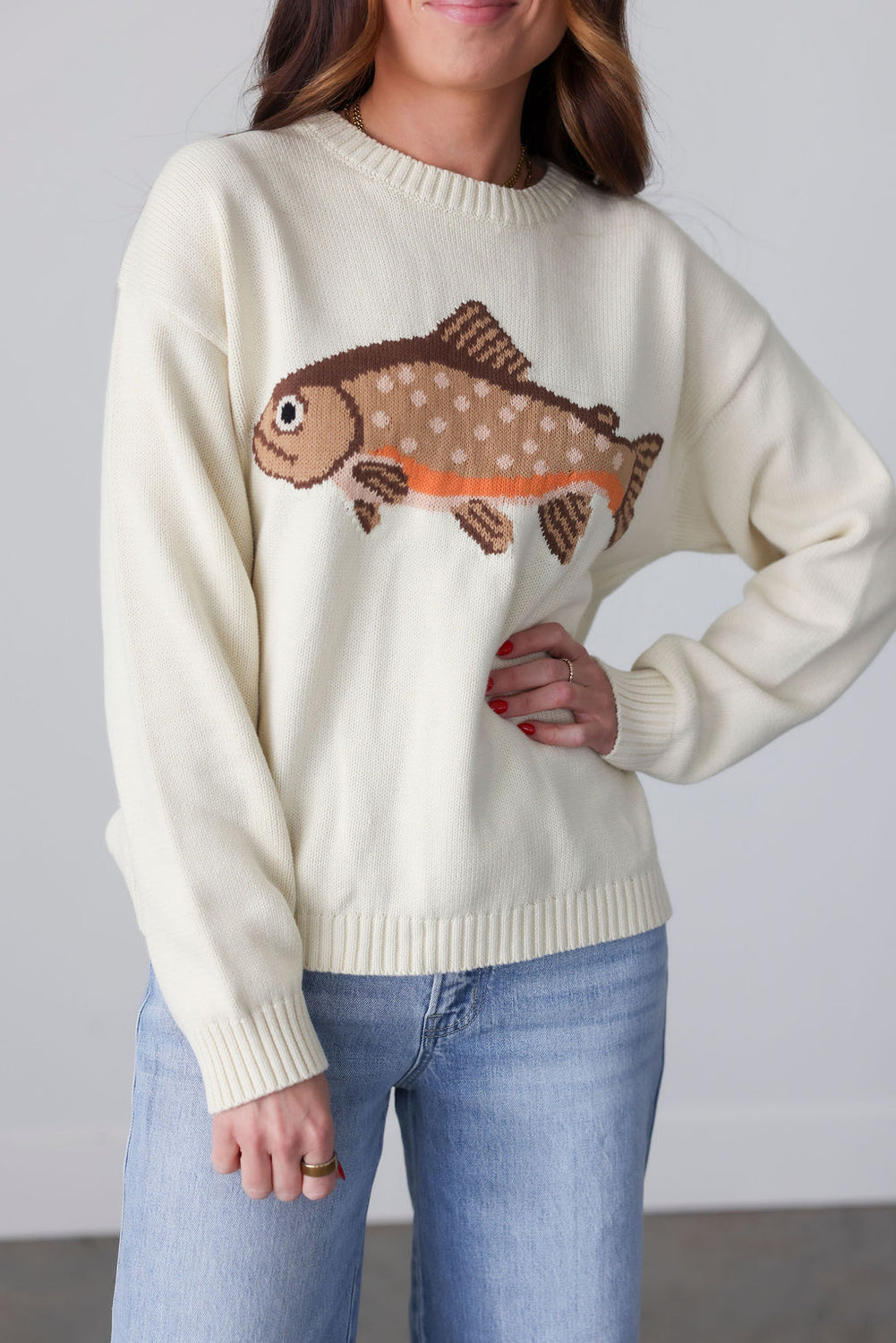 Fish Knit Sweater